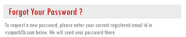 forgot password