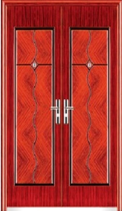 EXCLUSIVE STEEL DOORS : 
high quality steel door of each weighing minimum 65 kg with frame with wooden finish and looks. There are variety of products available so for more detail plz contacts us or else.
Features:
1) Material: cold-rolled steel
2) Thickness of the door leaf: 5cm7cm10cm
3) Frame outer sizes (H x W):
a) 2,050 x 960mm
b) 2,050 x 860mm
c) 1,970 x 860mm
d) 1,970 x 960mm
4) Accessories: adjustable reinforced hinges, specialty multi-point lock, handles,
peephole, hidden doorbell, rubber seal and magnetic seal, doorbell, installing
bolts, stainless steel threshold
5) Infilling: honeycomb material
6) Opening direction: inward  outward
7) Opening degree: 90 degrees, 180 degrees
8) Lock handle position: on left  on right
9) Colors: diversified colors available
10) Applicable for the entrance of houses or flats
11) Can also be used as room door
12) Suitable for different wall thickness
13) Shockproof, soundproof, warmth preserved, anti-pry, anti-drill, moisture proof,
guards against theft
14) Environmentally friendly
15) Bright, lustrous and durable appearance
16) OEM service available
